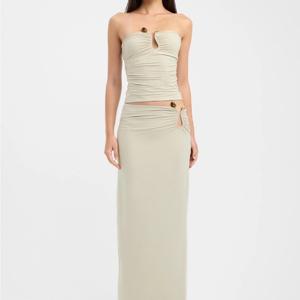 Kookai Cream Skirt Set
